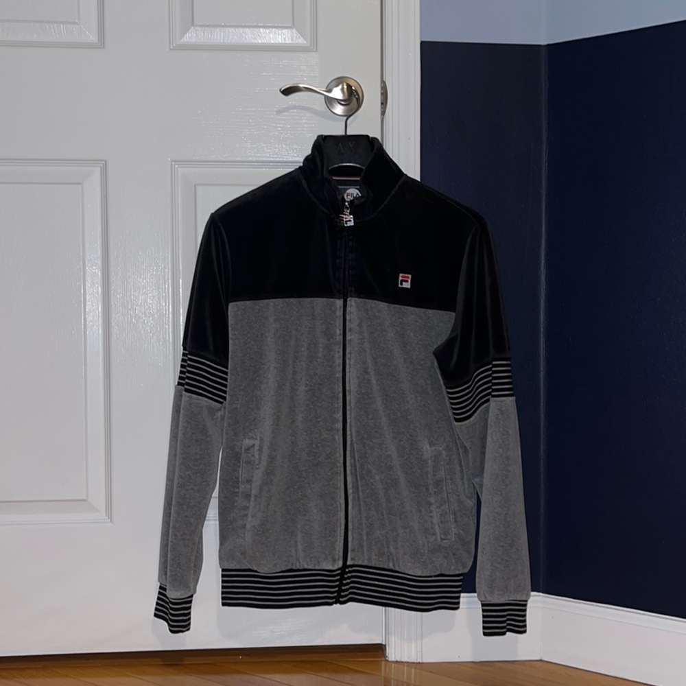 Rare FILA Velour Jacket Mens (Medium)